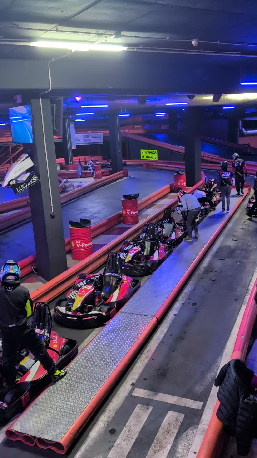 Exciting Indoor Go-Kart Racing Experience Free Stock Video Footage ...