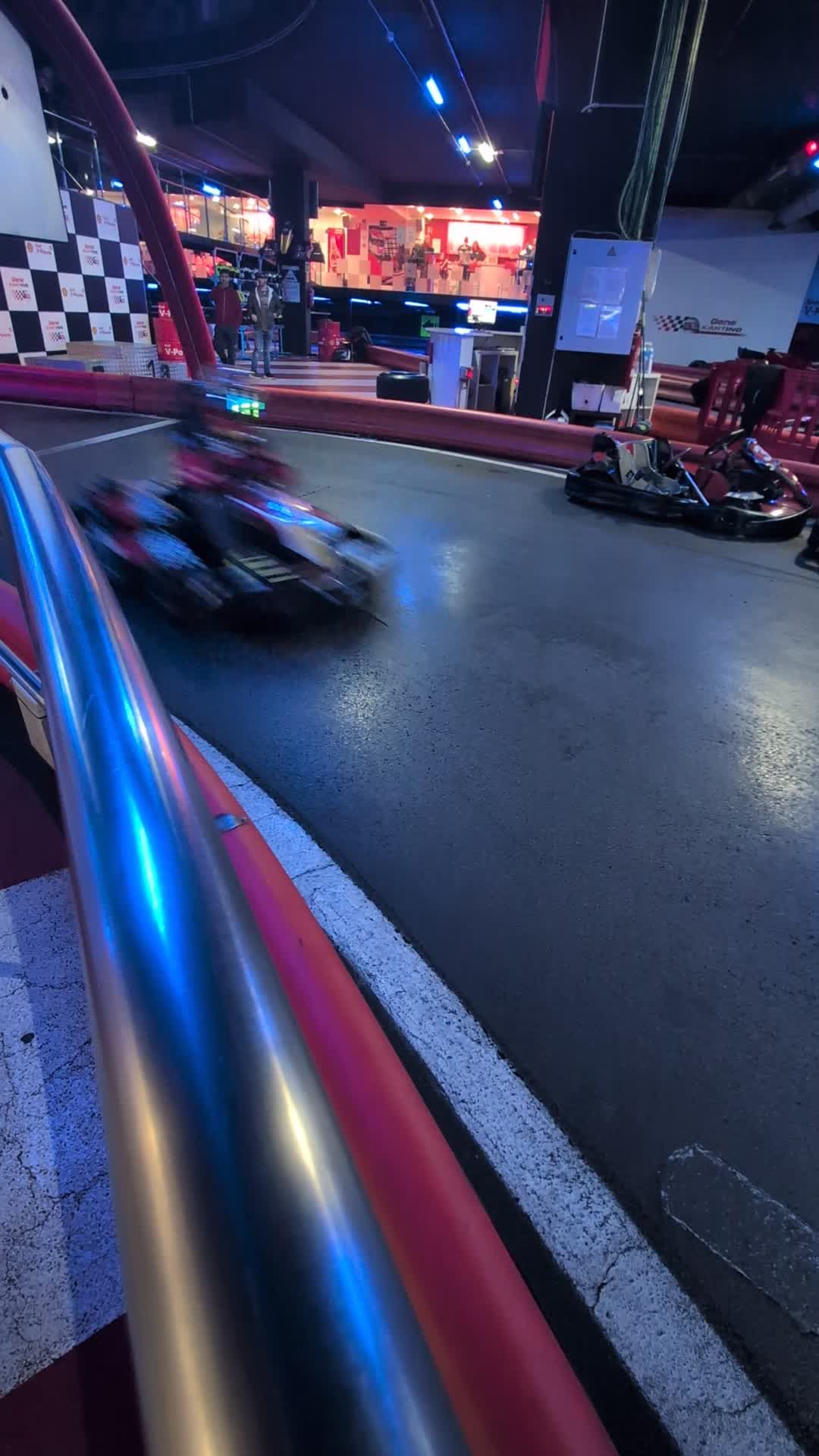 Exciting Indoor Go-Kart Racing Experience Free Stock Video Footage ...