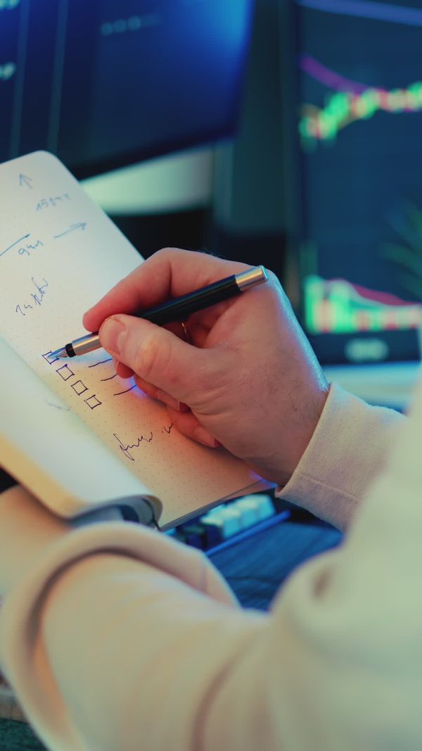 Completing Tasks on a Checklist with Pen Free Stock Video Footage ...