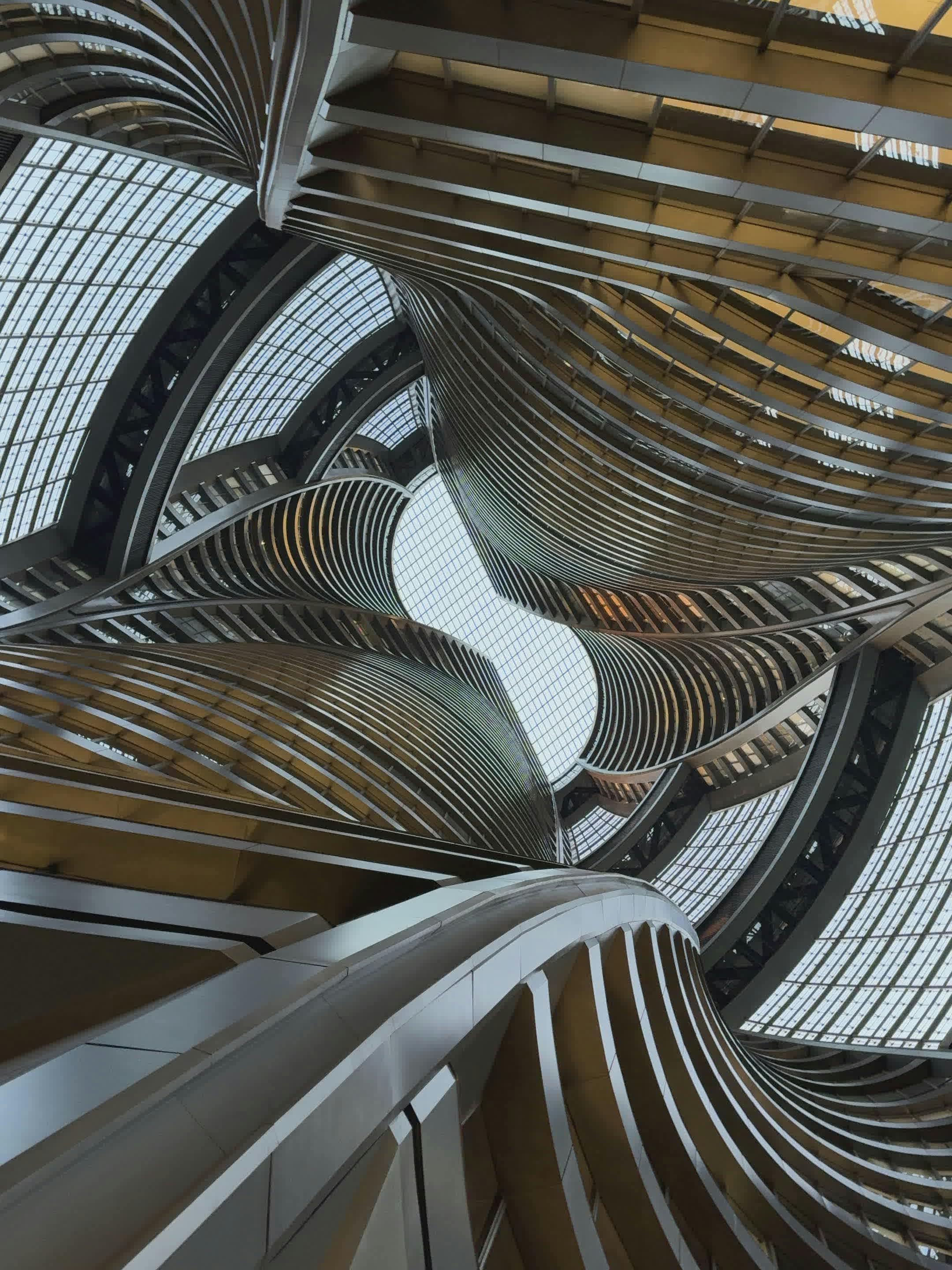 modern architectural spiral interior view 36805771