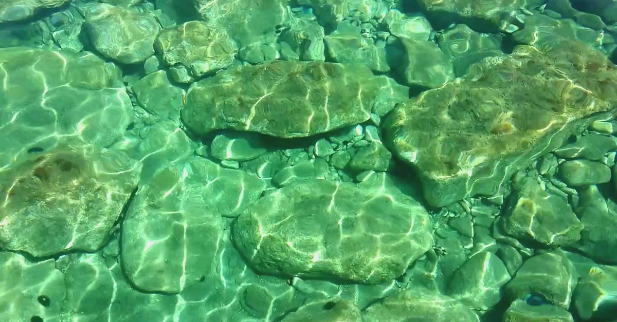 Crystal Clear Shallow Waters with Rocks Free Stock Video Footage ...