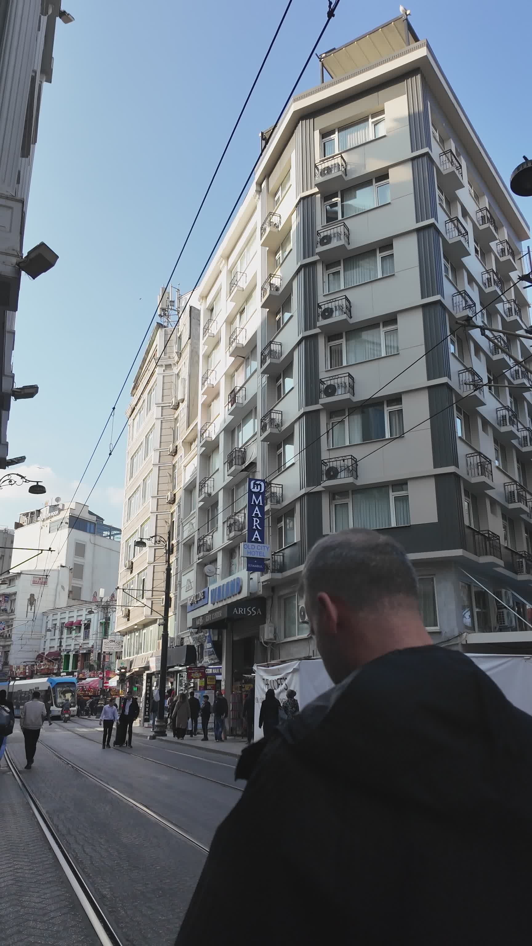 Busy Urban Street with Historical Buildings Free Stock Video Footage ...