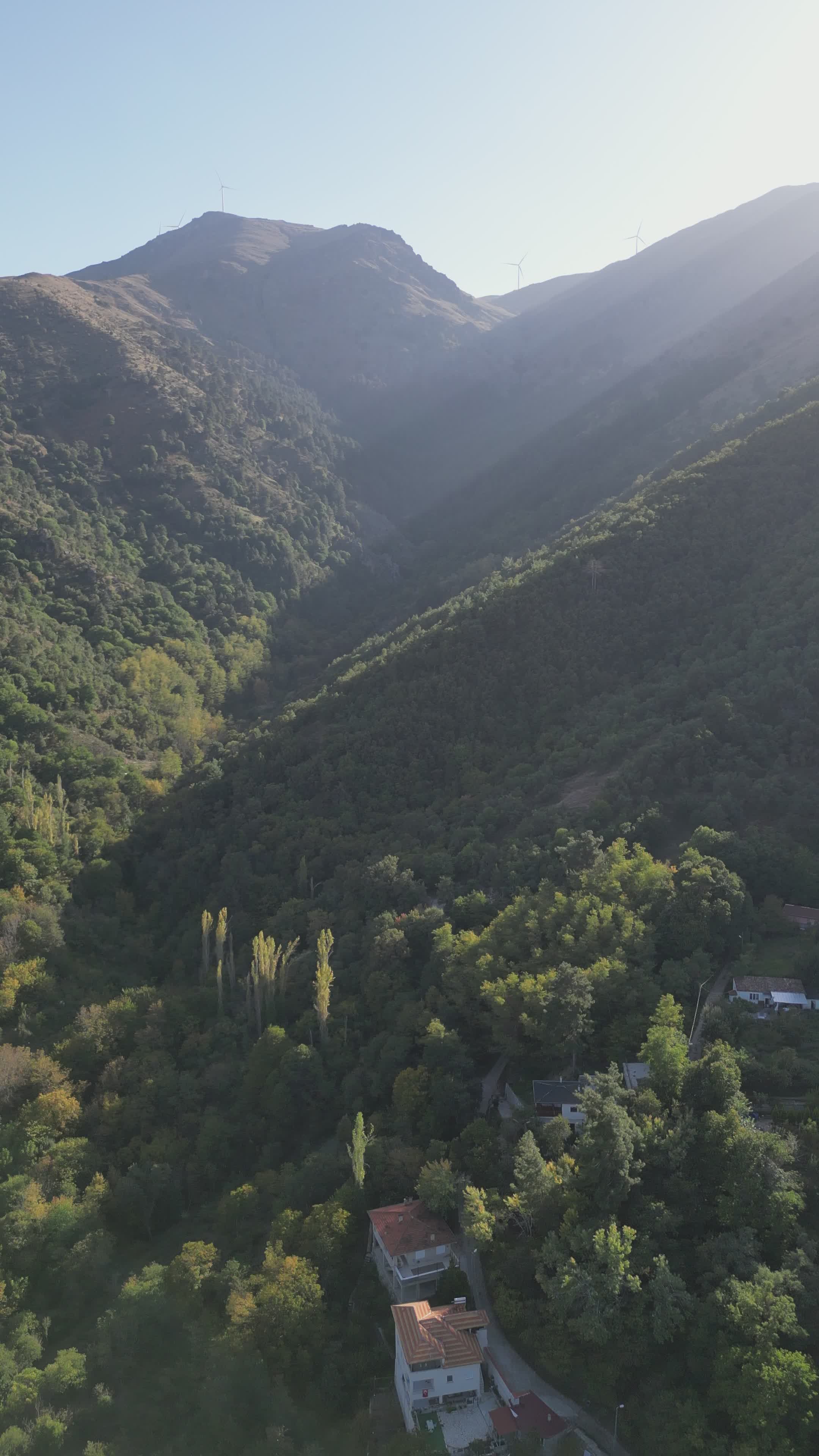 Breathtaking Aerial View of Mountain Valley Free Stock Video Footage ...