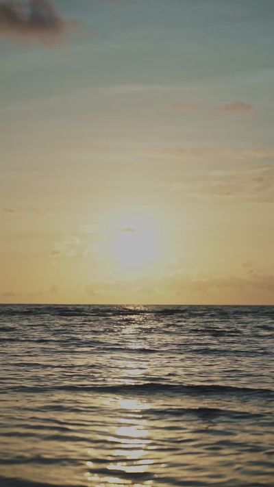 Nothing Ahead's ocean waves sunset video