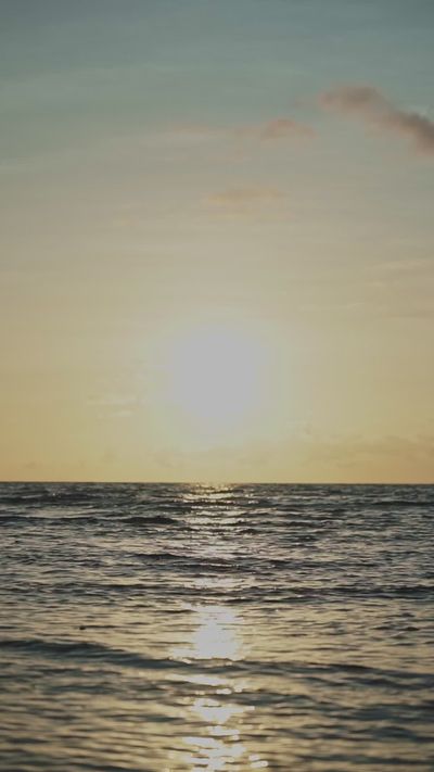 Nothing Ahead's ocean waves sunset video