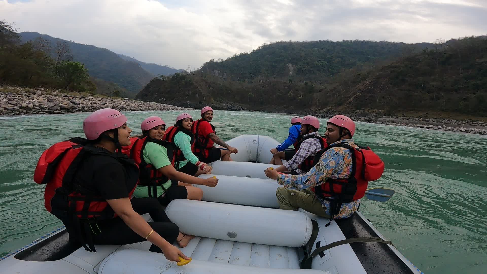 Thrilling River Rafting Adventure in Rishikesh Free Stock Video Footage ...