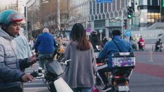 中国高中生上学视频素材