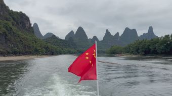 五星红旗飘扬视频素材