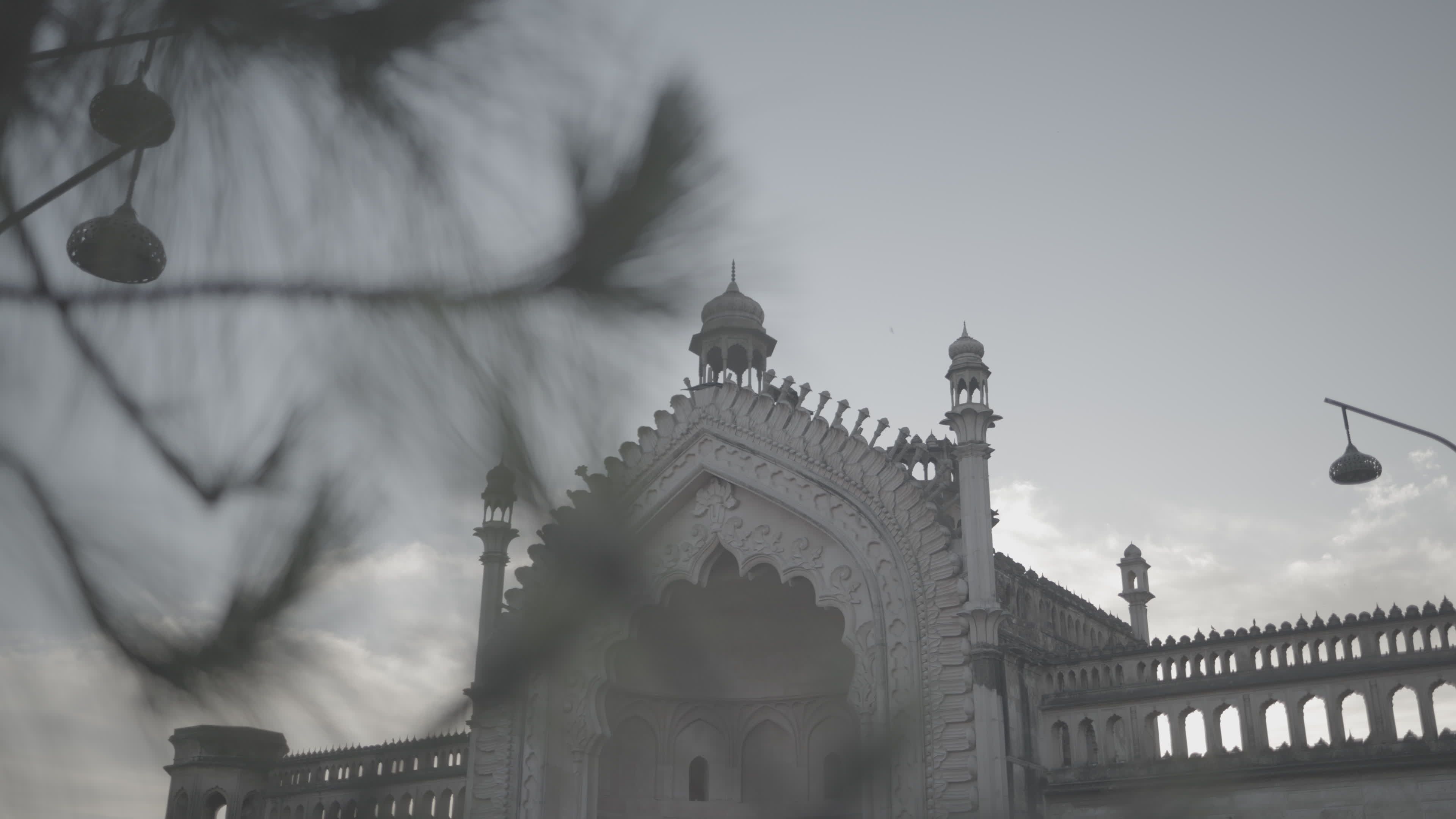 Majestic Rumi Gate in Lucknow at Twilight Free Stock Video Footage ...