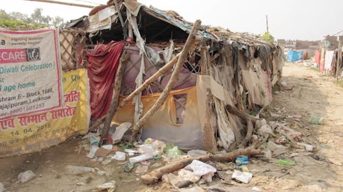 Informal Settlers Built Shanties For Their Living Area