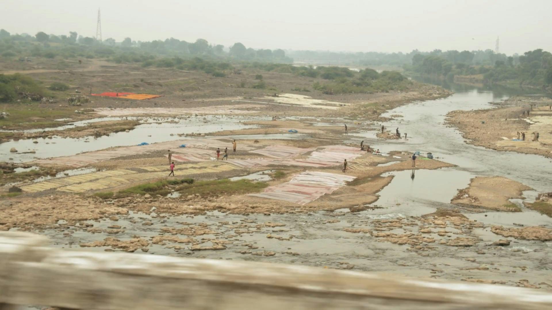 View Of A River Getting Dry · Free Stock Video