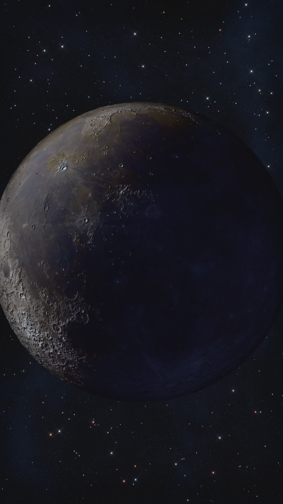 detailed view of the moon s surface in space 36963635 — free pexels stock footage