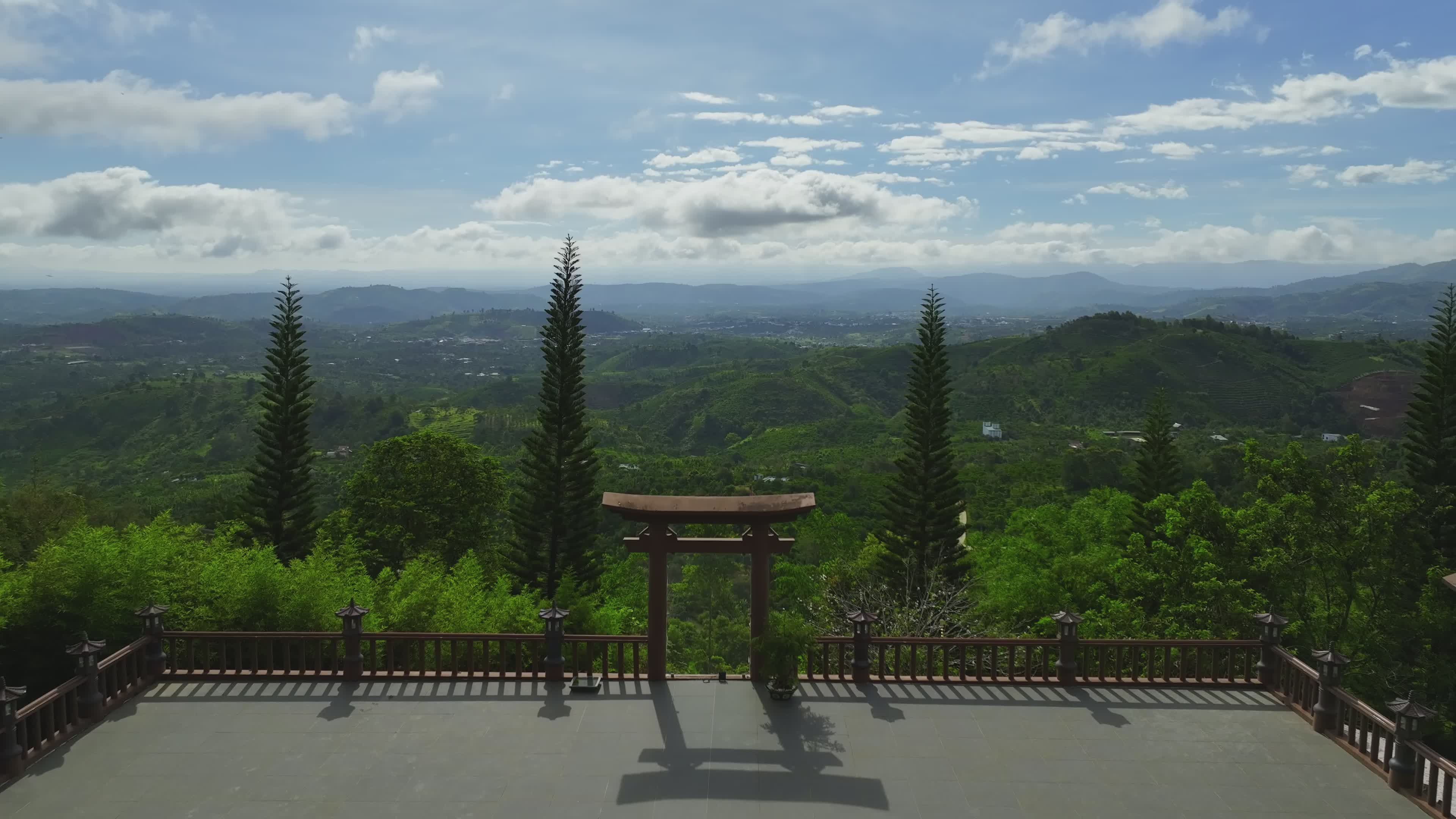 Serene Aerial View of Lush Green Valleys Free Stock Video Footage ...