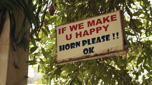 A Message On A Signboard Used As A Catch Phrase For An Establishment