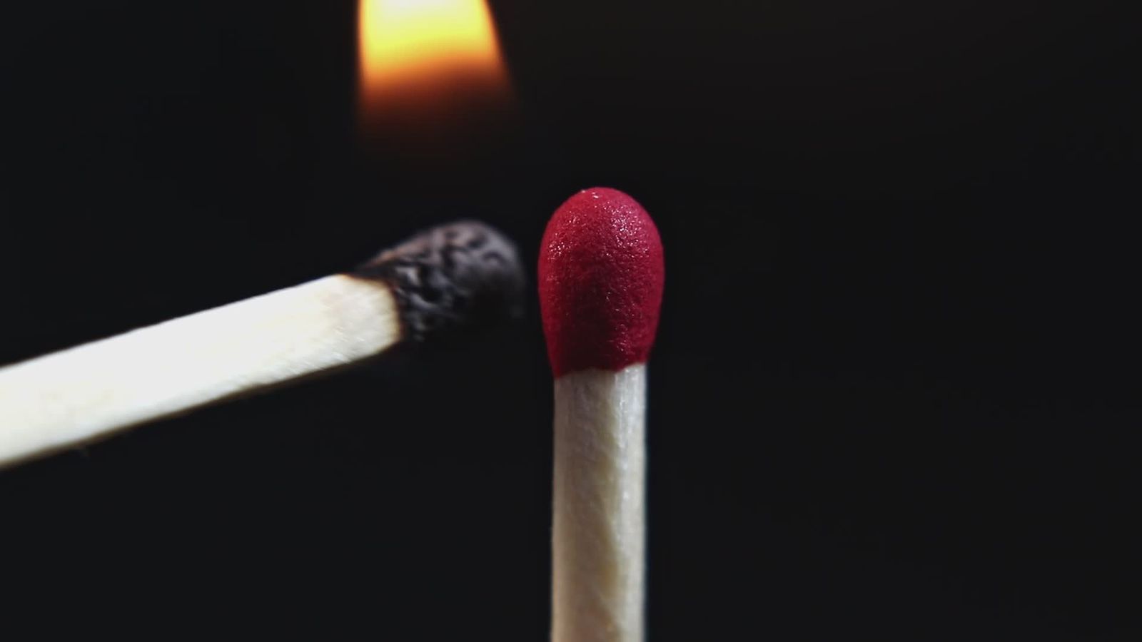 Close Up Shot of a Burning Matchstick Free Stock Video Footage, Royalty ...