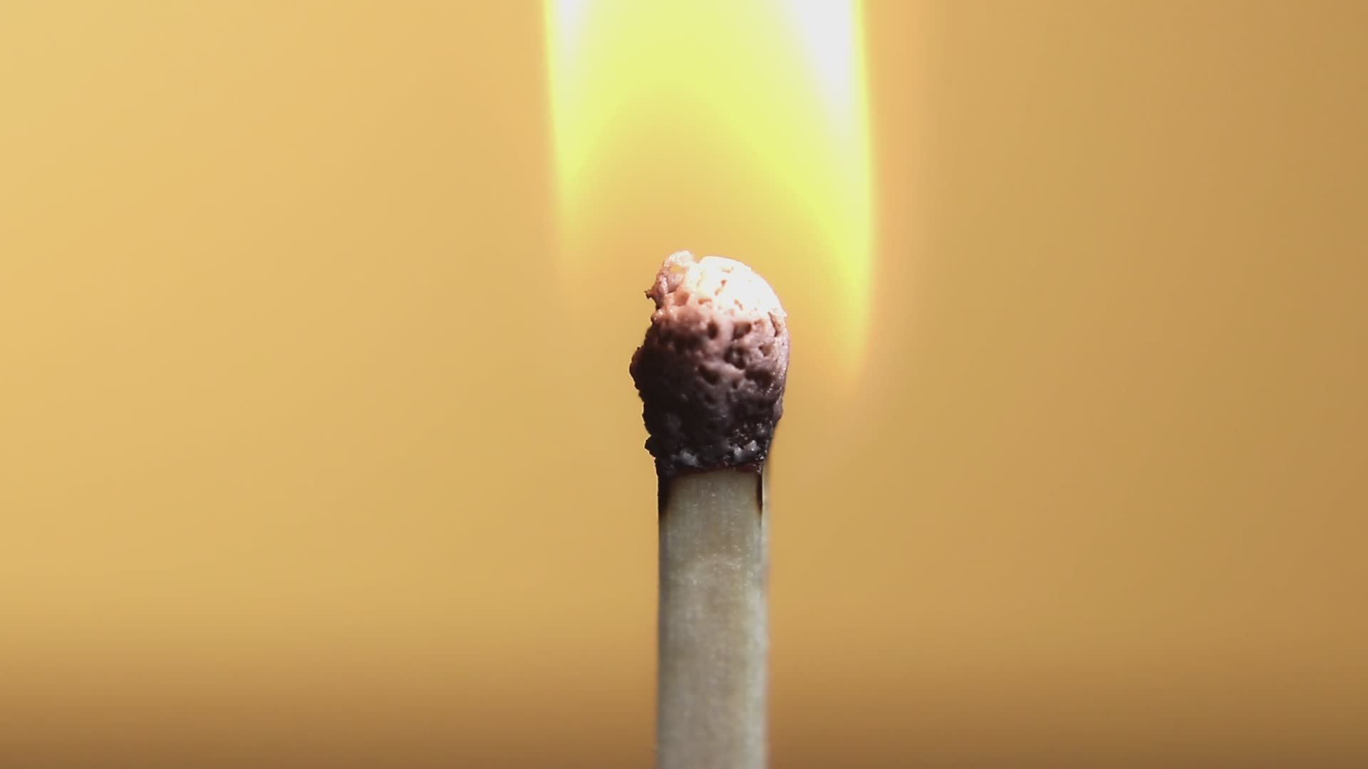 Close-up of a Matchstick Burning Brightly Free Stock Video Footage ...