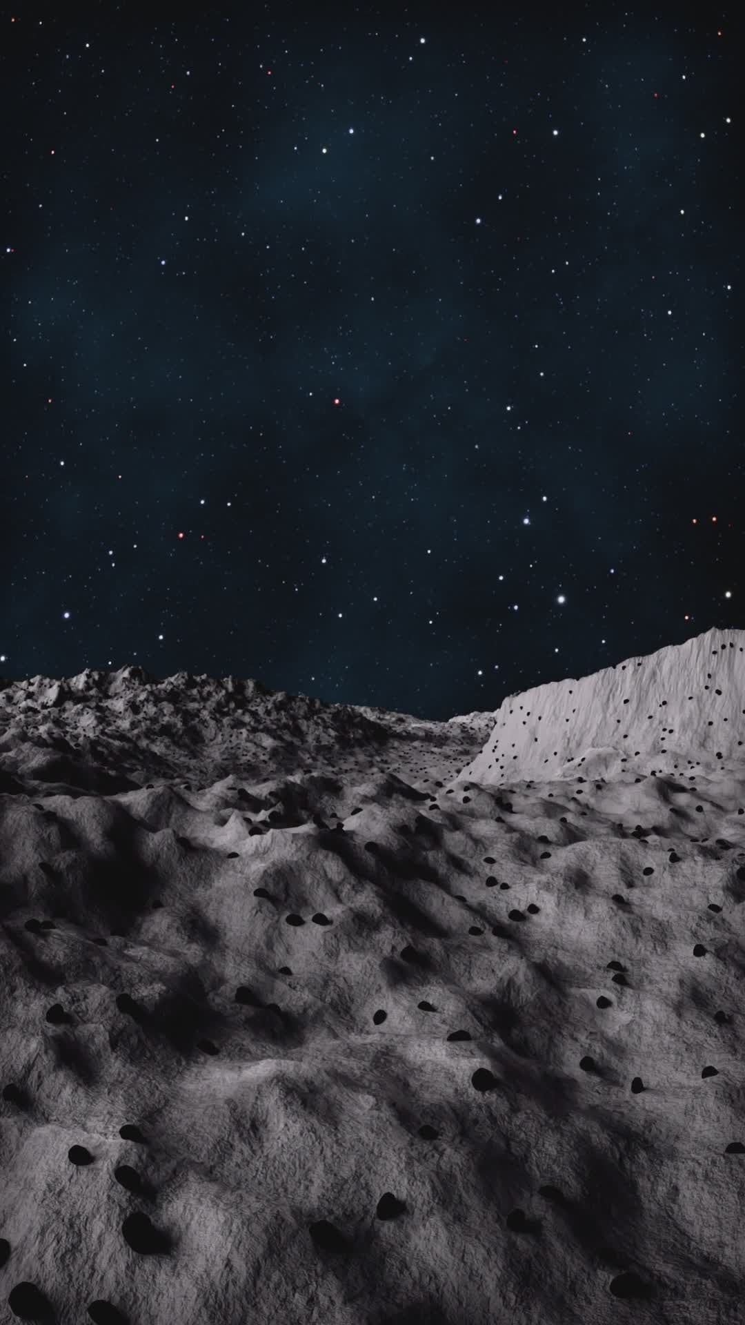 mysterious moon landscape under starry sky 37028274 — free pexels stock footage