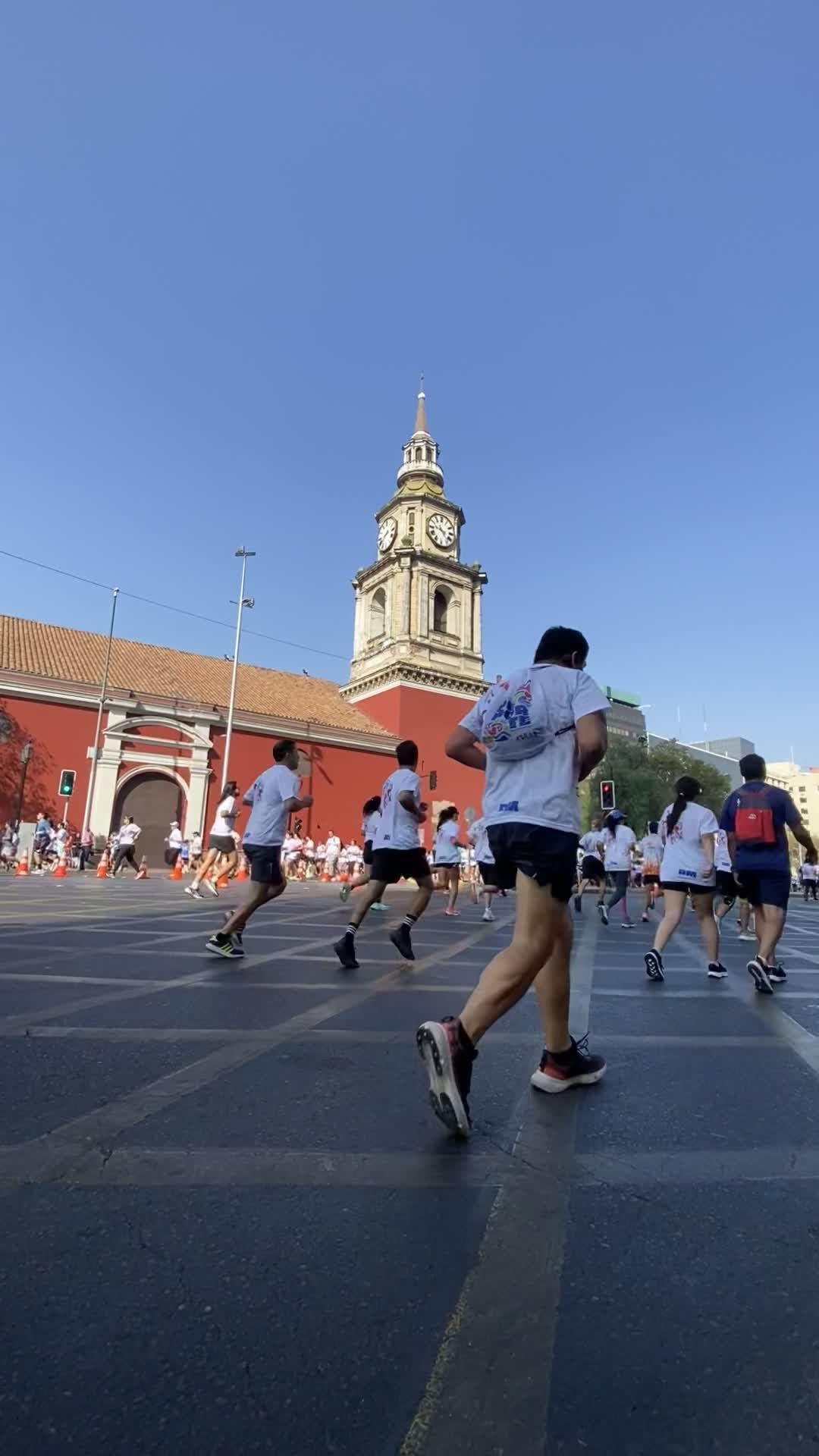 Group Running Event in Historic Cityscape Free Stock Video Footage ...