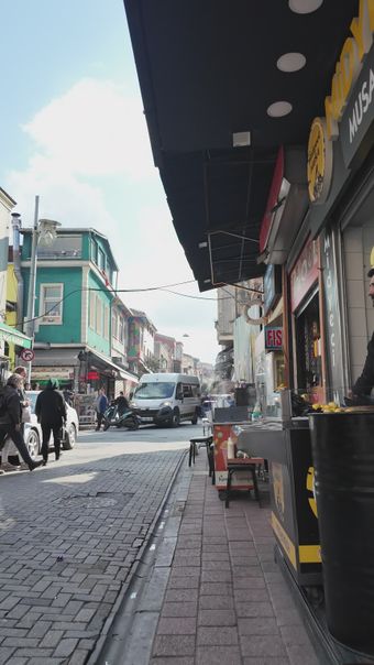 店铺门口人来人往视频素材高清视频免费下载视频素材