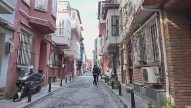 charming walkthrough in quaint urban street