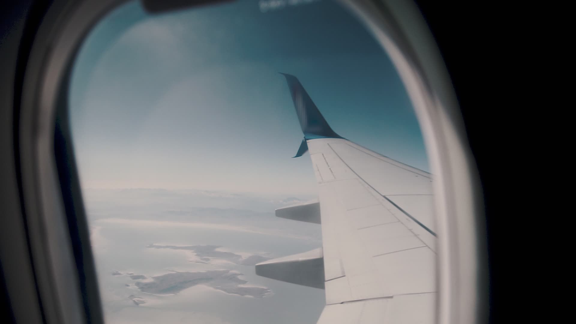 Scenic Aerial View from Airplane Window Free Stock Video Footage ...