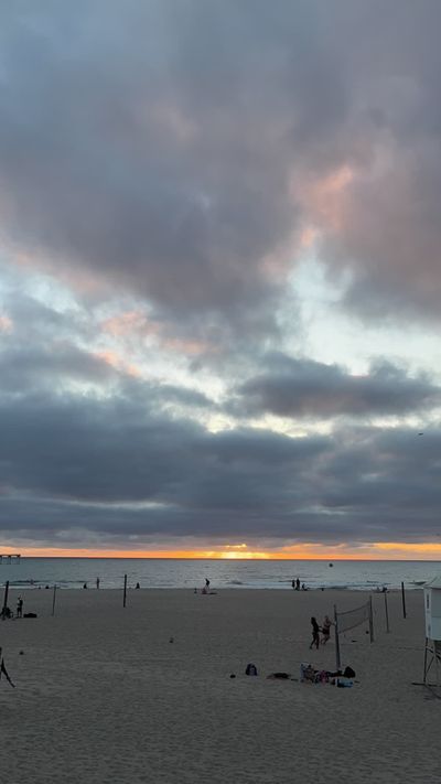 Rob Lewis's ocean waves sunset video