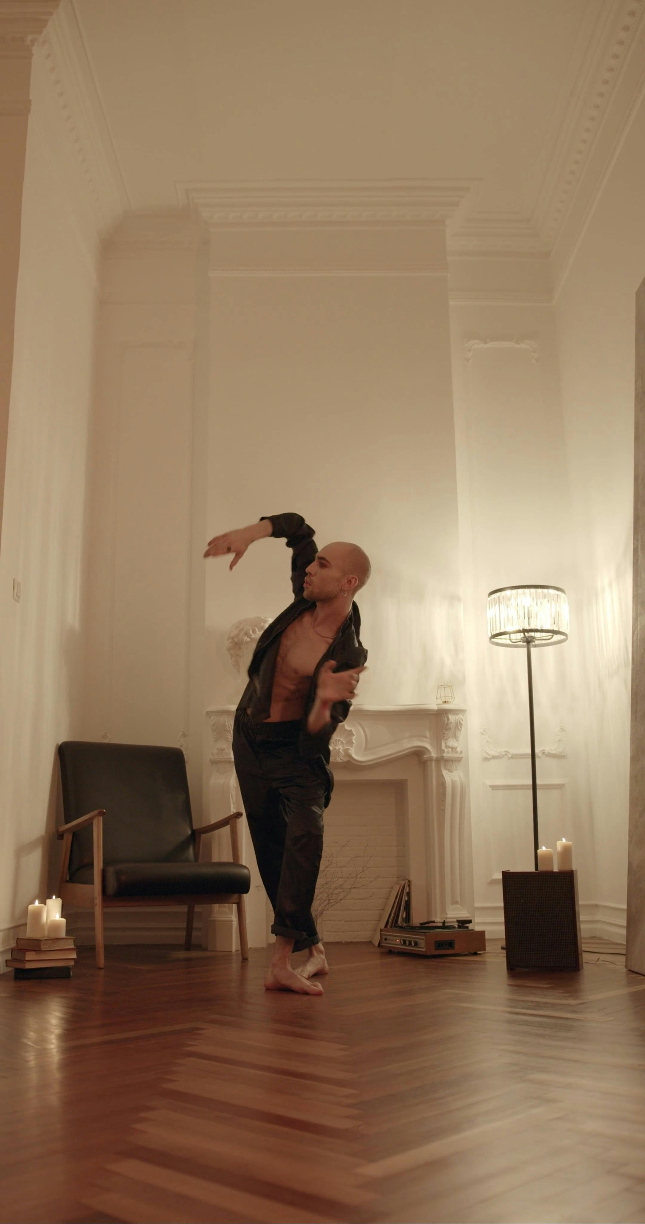 Person Dancing On The Floor Free Stock Video