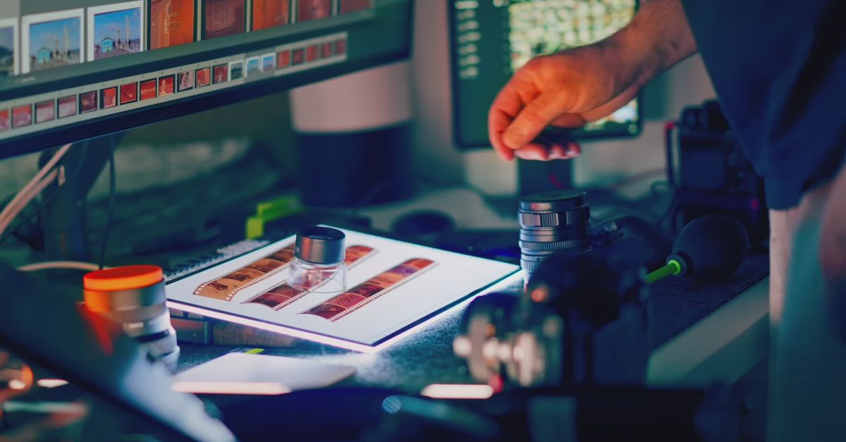 Photo Making Process Professional Photo Editing Process in Studio Free Stock Video Footage ...