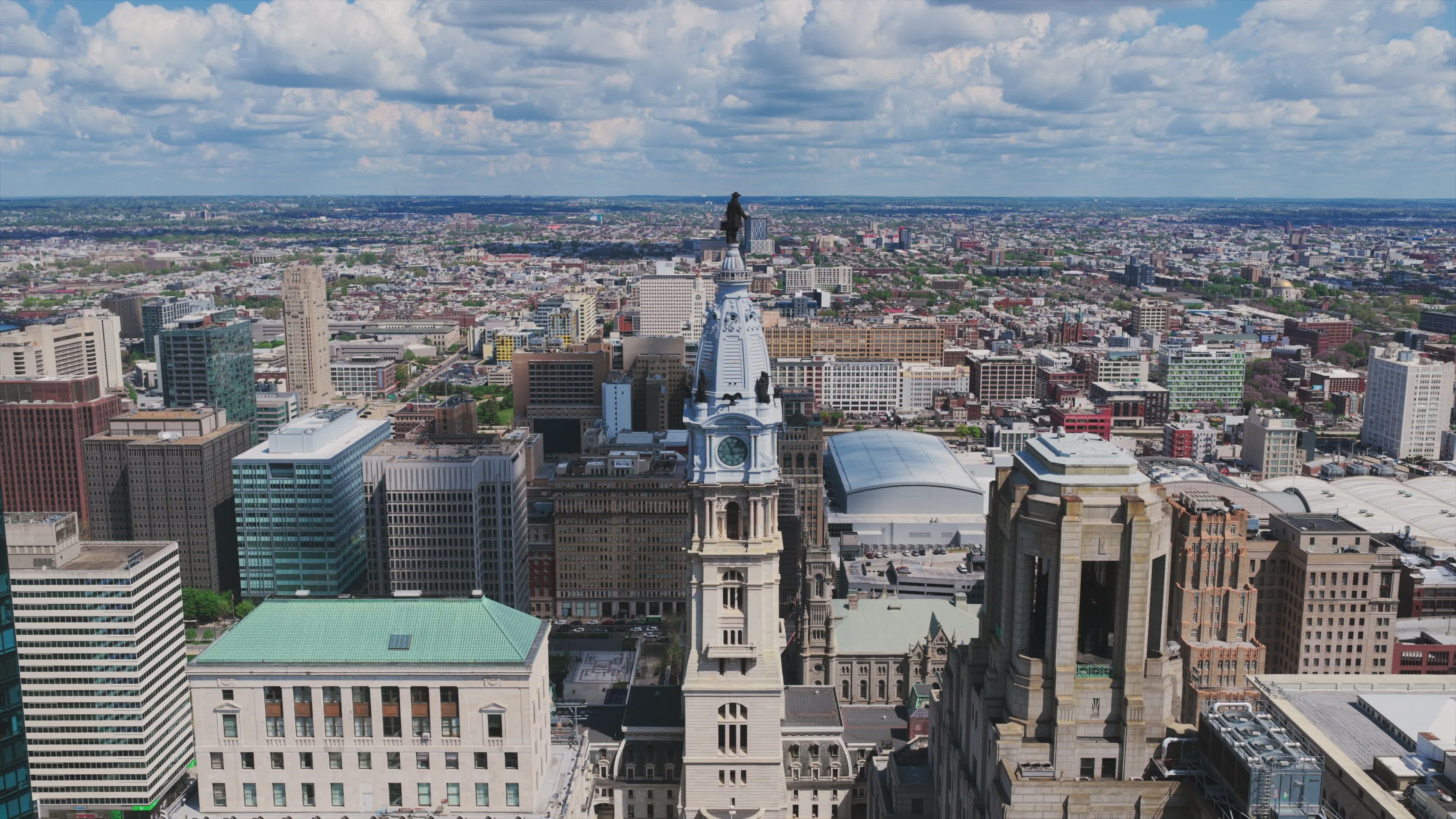 aerial view of philadelphia skyline 37165755 — free pexels stock footage