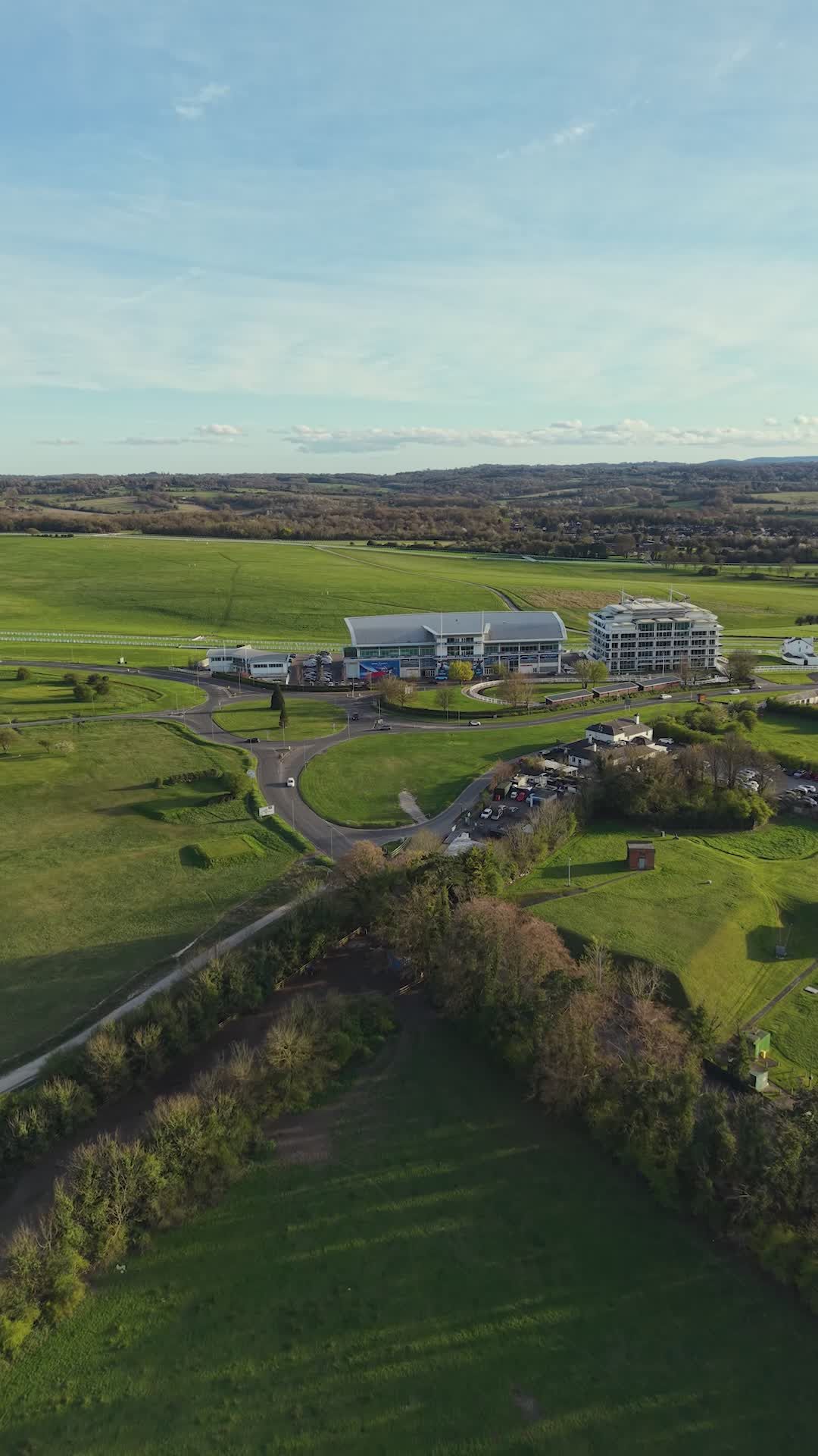 aerial view of epsom countryside racecourse 37179330