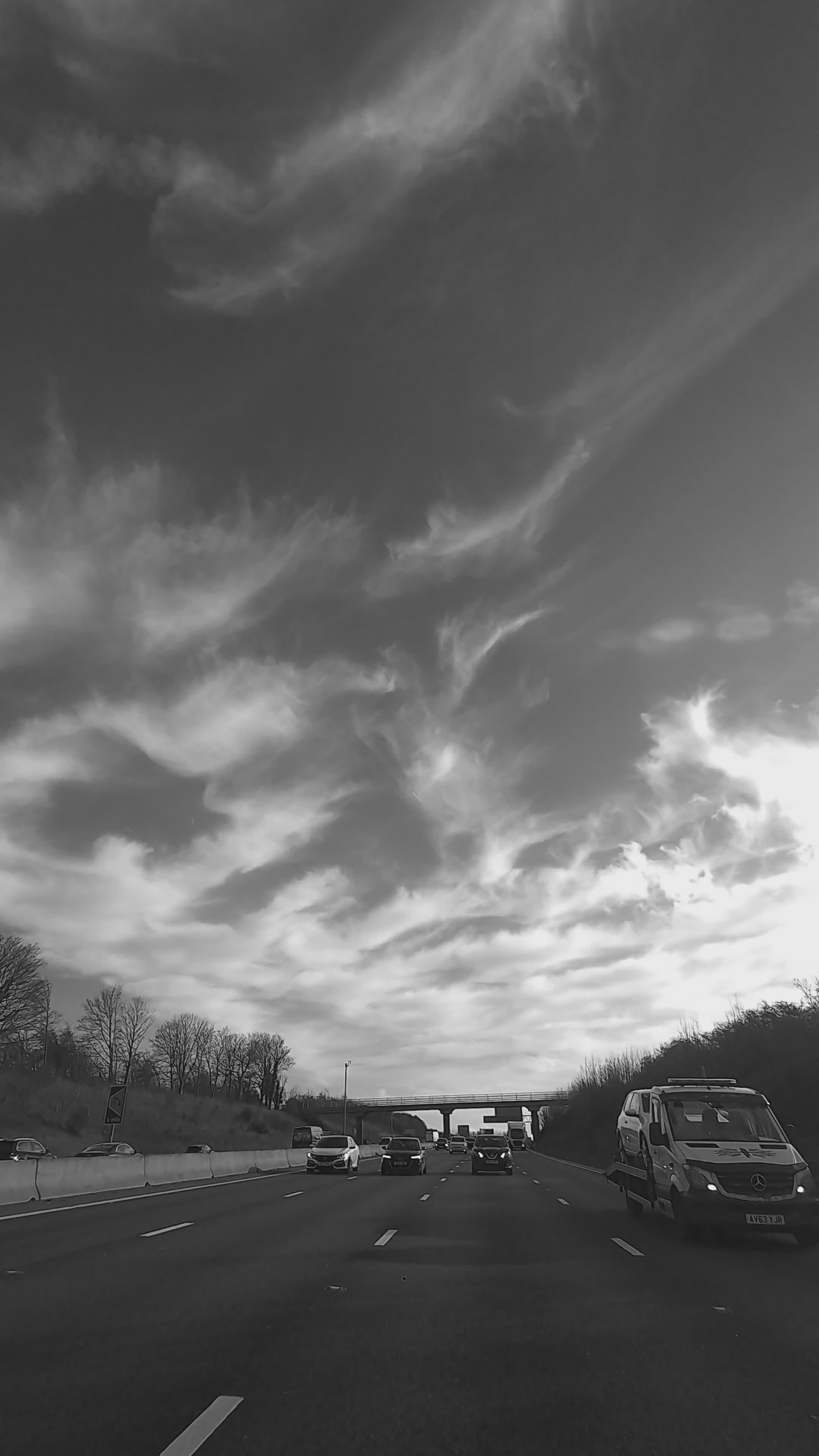 highway drive under dramatic cloudy sky 37184247 — free pexels stock footage
