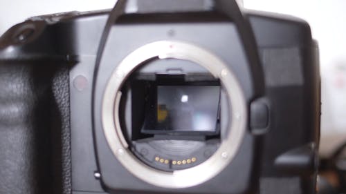 Close-up of a Vintage Camera