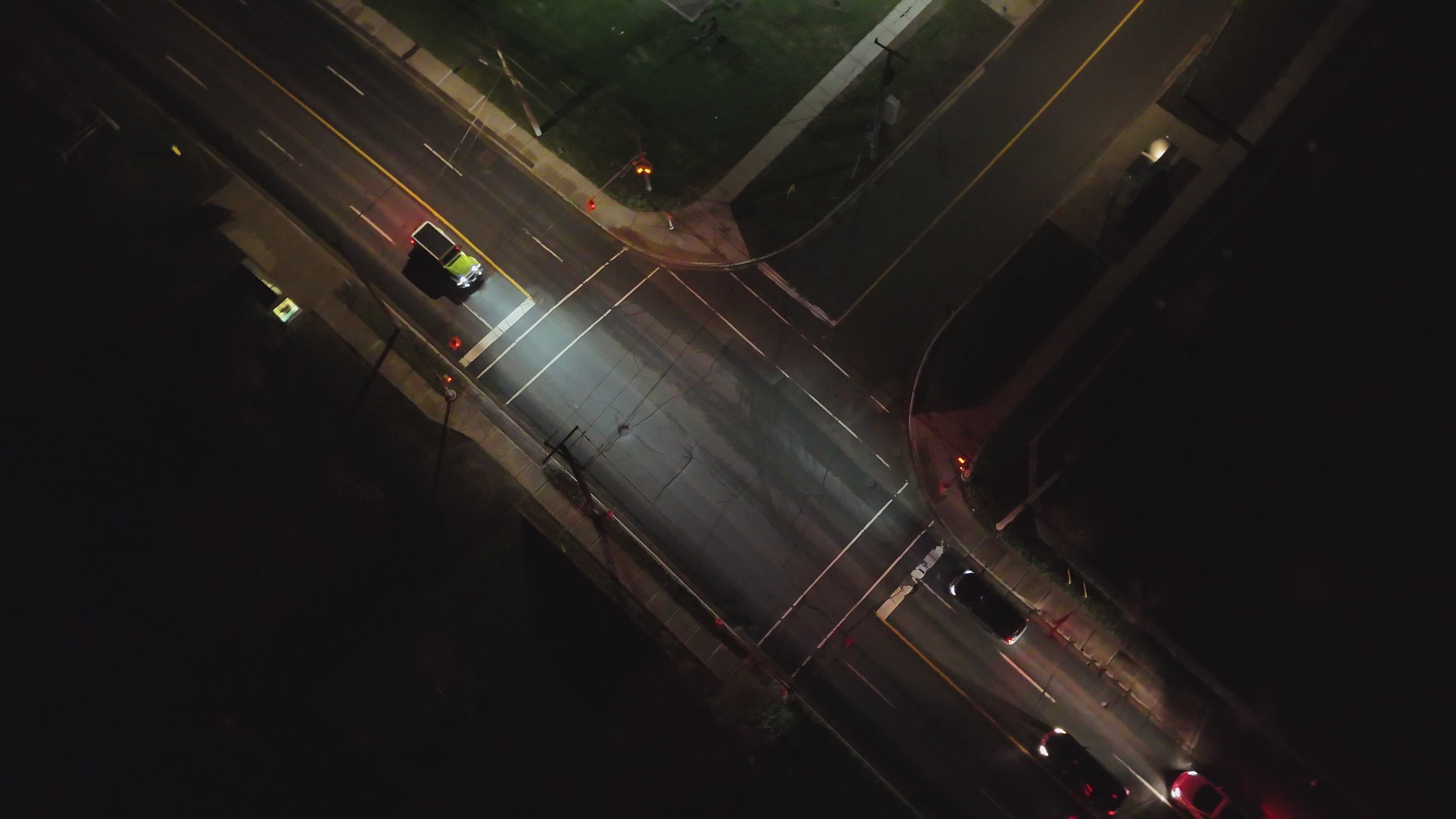 aerial night view of city intersection 37216267 — free pexels stock footage