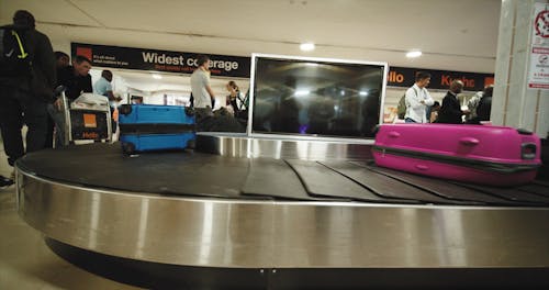 Bags On A Baggage Carousel