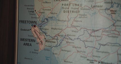 Close-up View Of A Map