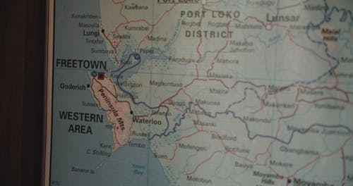 Close-up View Of A Map