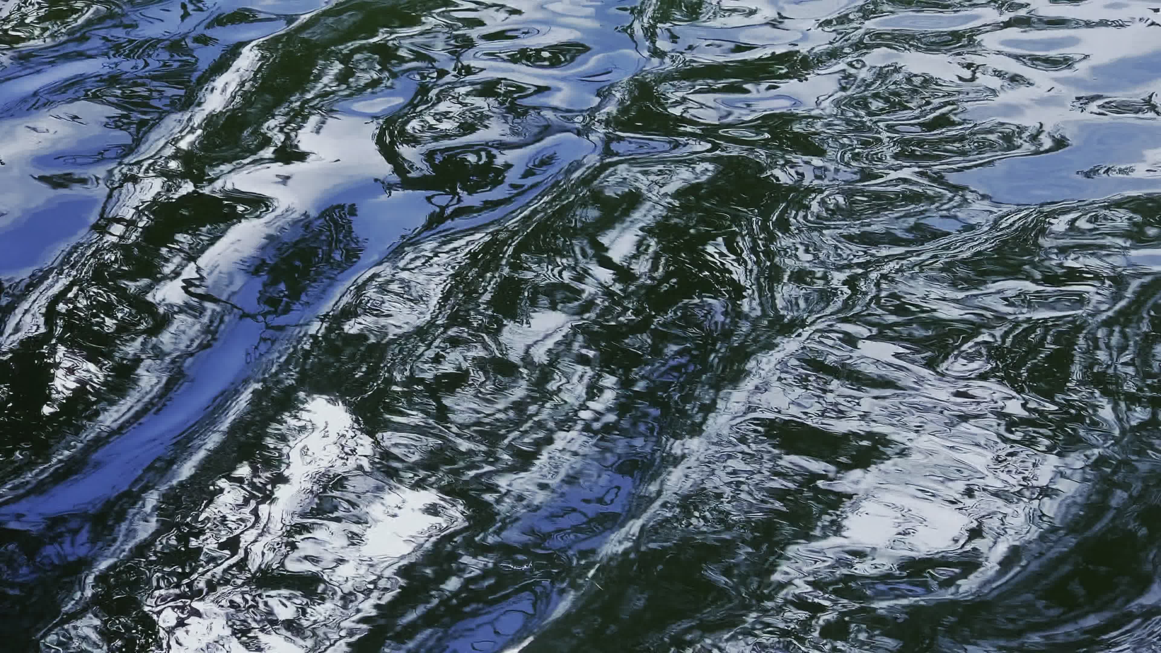Serene Ripples on Flowing Water Surface Free Stock Video Footage ...
