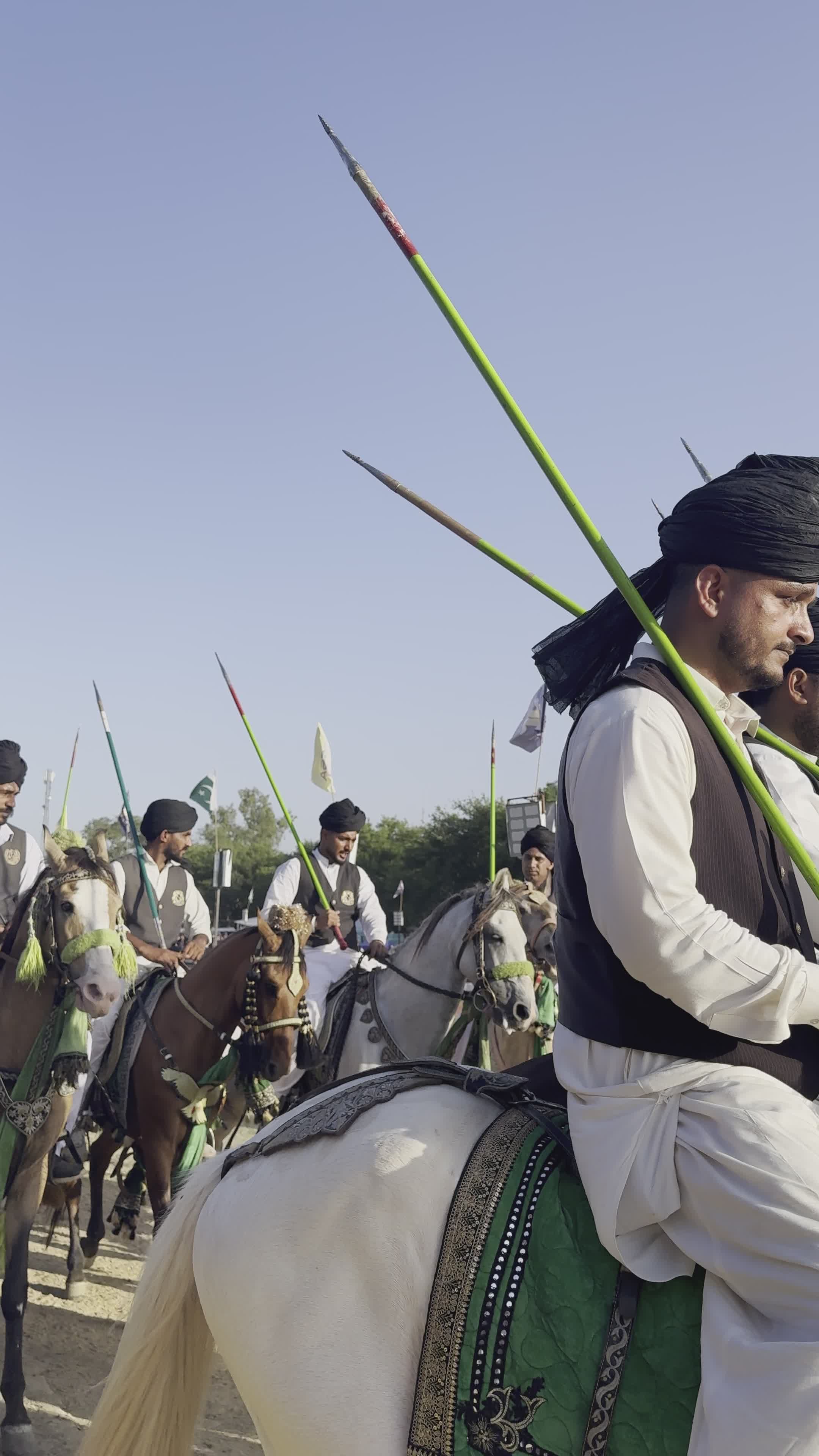 Traditional Horseback Riders in Cultural Event Free Stock Video Footage ...