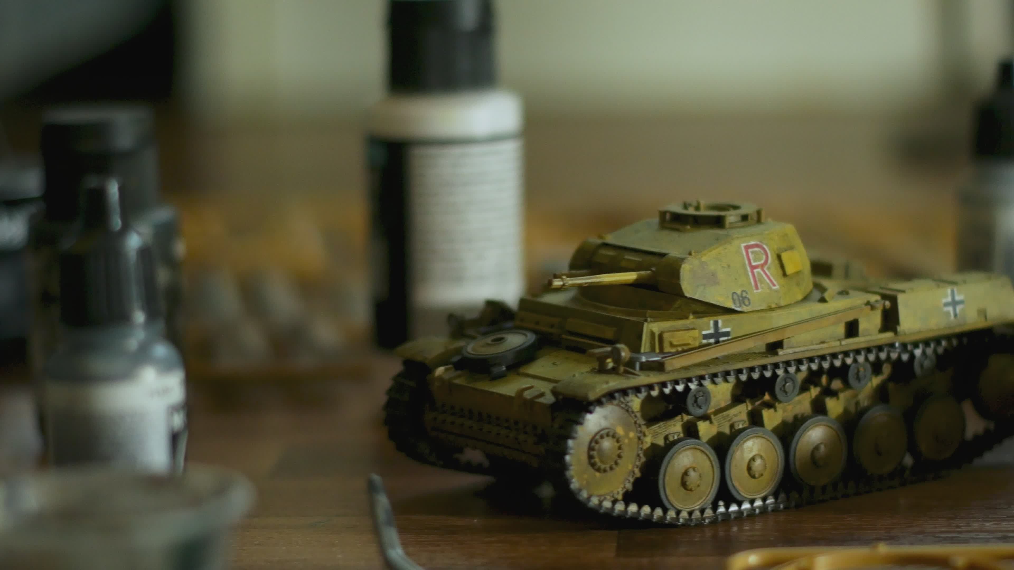 Detailed Scale Model Tanks on Display Free Stock Video Footage, Royalty ...