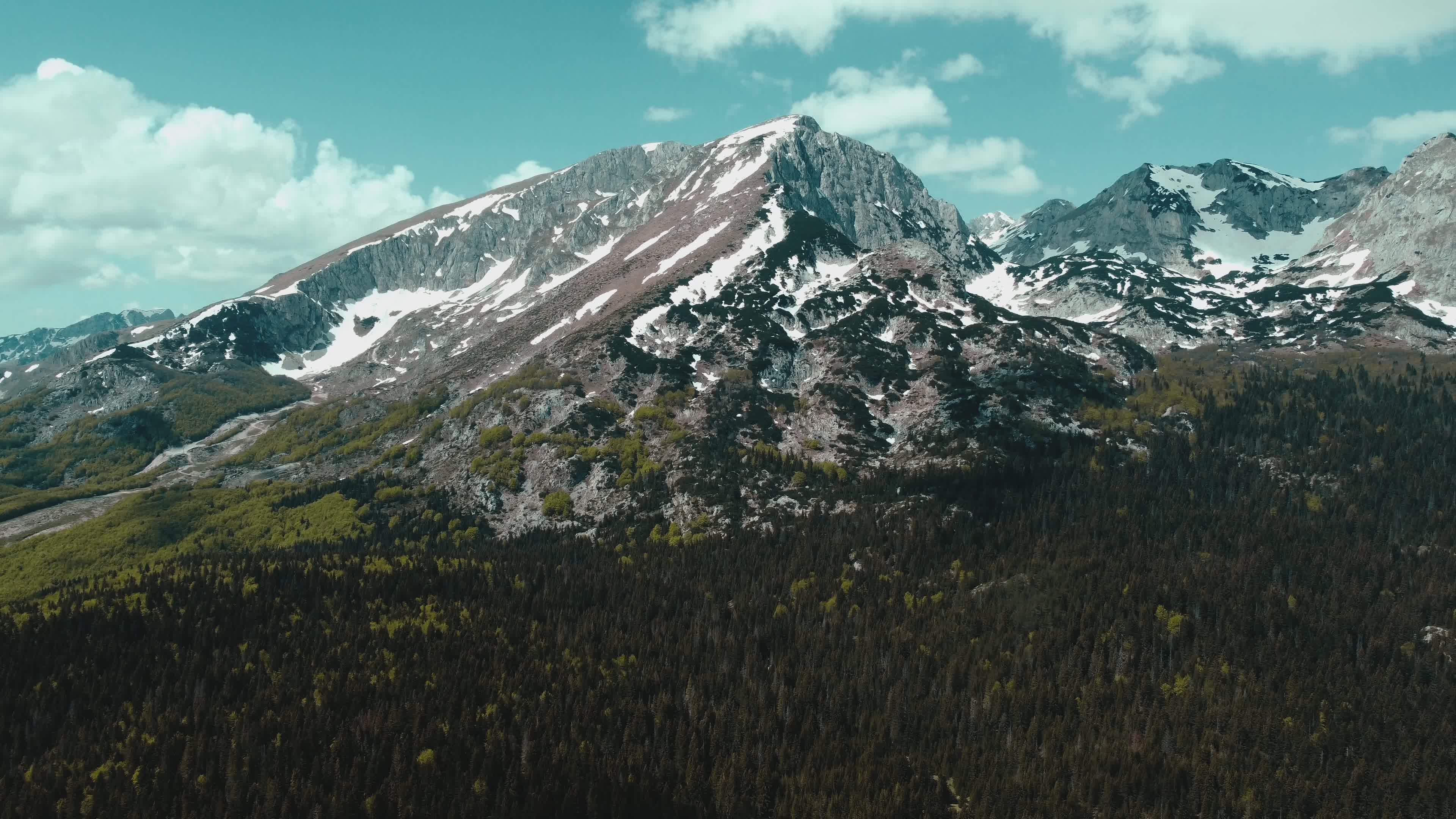 Breathtaking Aerial View of Majestic Mountains Free Stock Video Footage ...