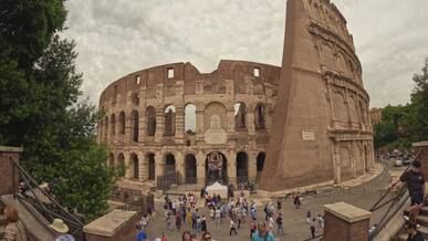 scenic view of the colosseum in rome italy