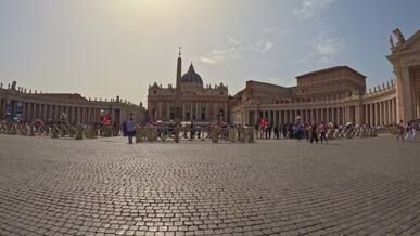 tourists at st peter s square vatican city