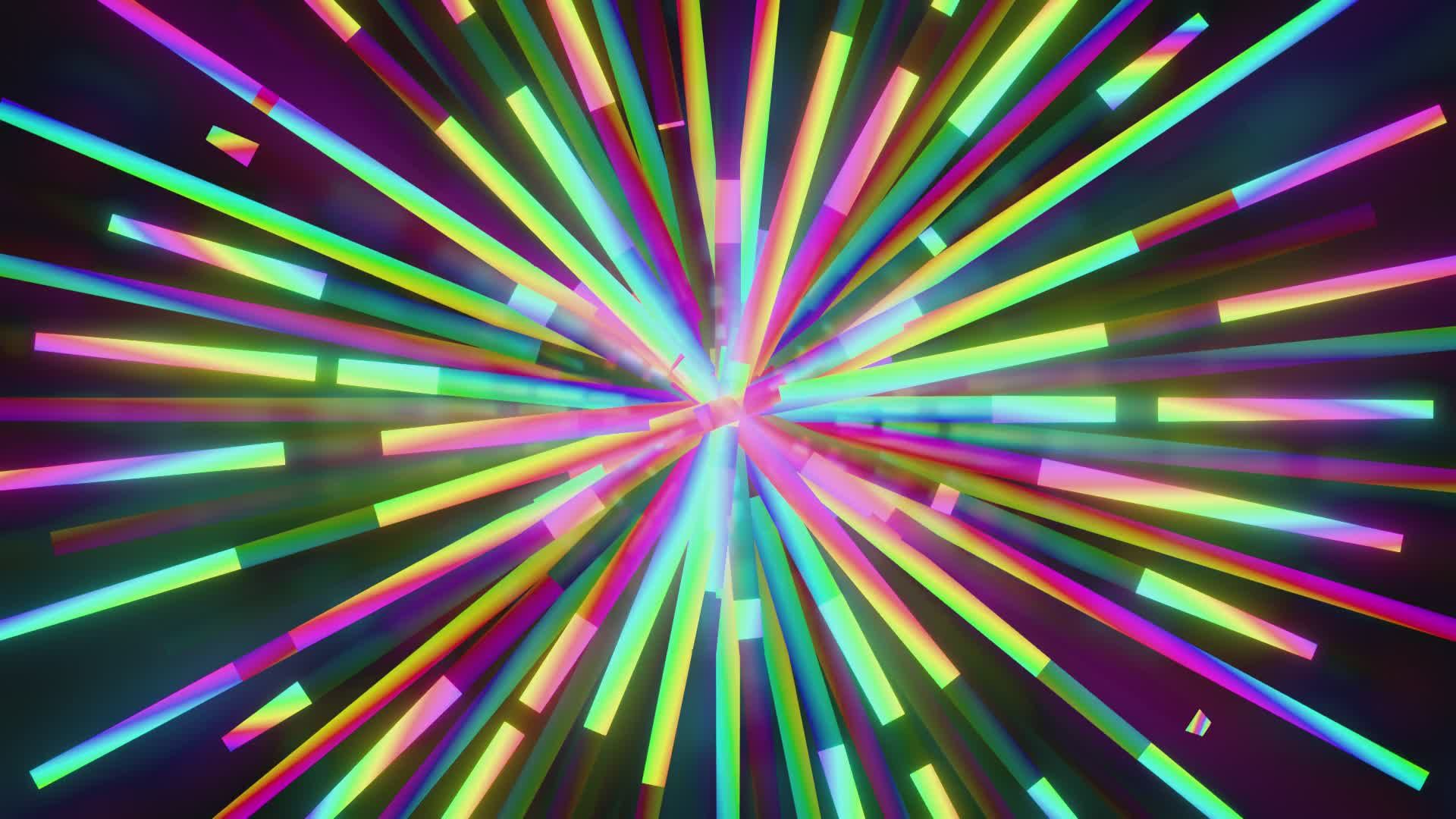 Vibrant Neon Light Burst Animation Free Stock Video Footage, Royalty ...