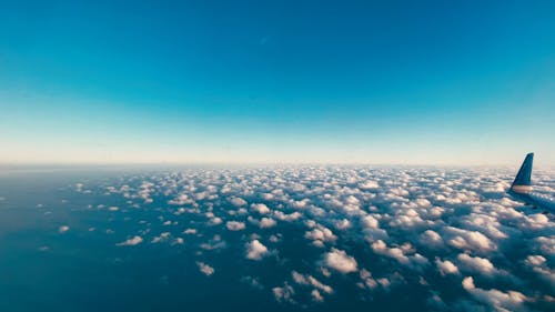 Airplane in a Blue Sky