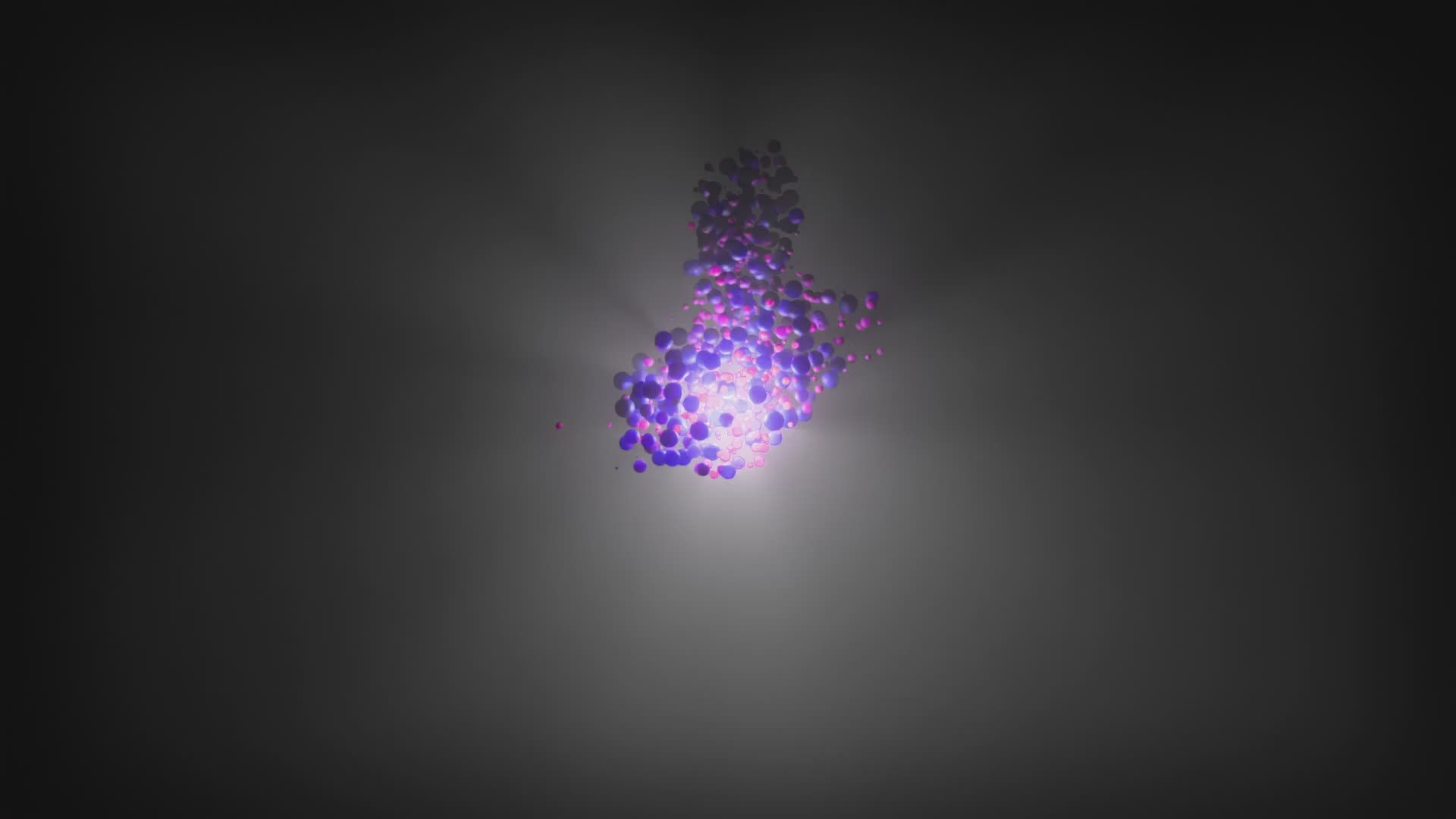 Glowing Purple Particle Cluster Animation Free Stock Video Footage ...