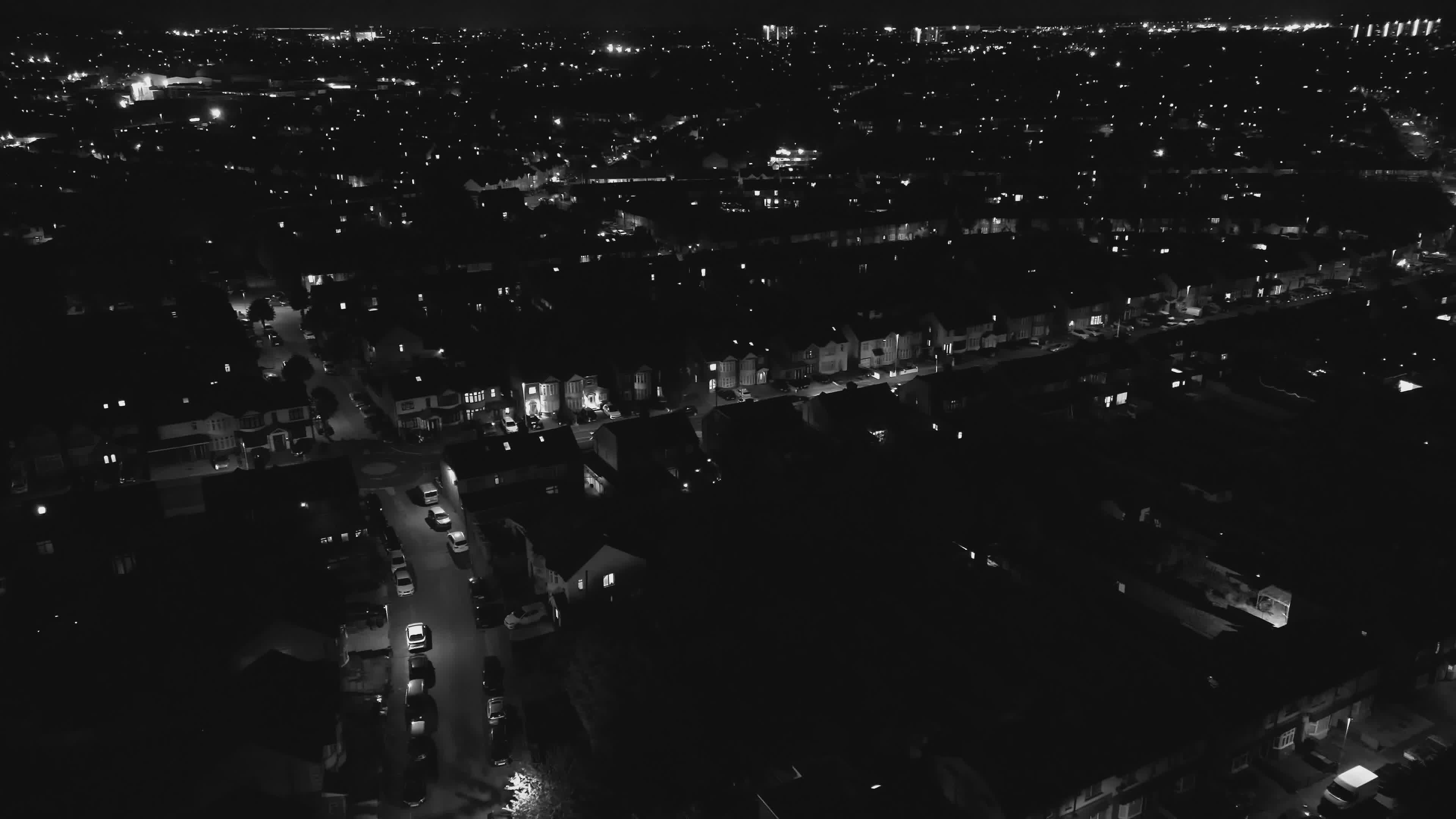 aerial night view of urban neighborhood 37389904 — free pexels stock footage