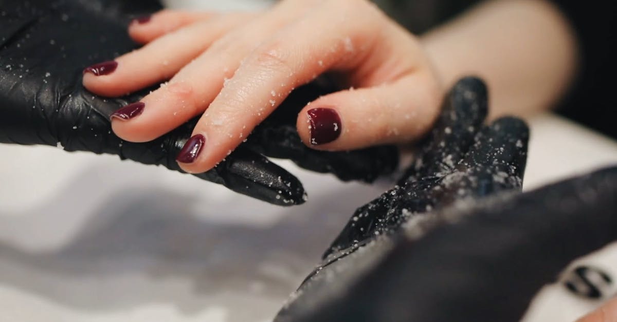 Rubbing Salt On A Customer Hand As Part Of A Hand Spa Treatment Free ...