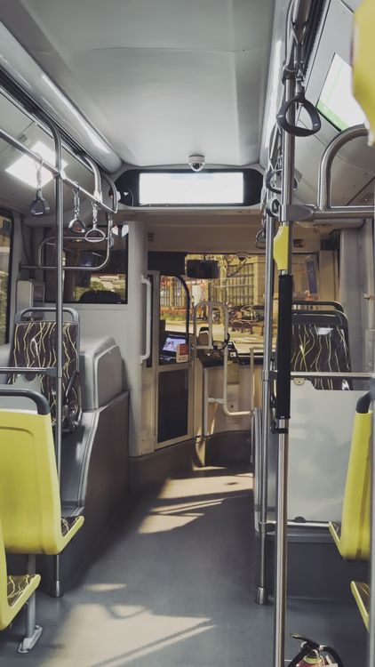 Inside Bus Static Empty Urban Transit Bus Interior View Free Stock Video Footage, Royalty ...