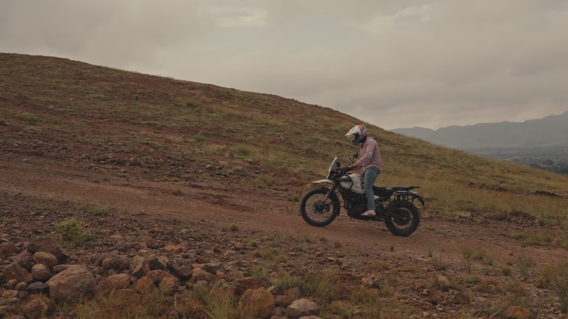 Offroad Motorcycle Adventure on Mountain Trail Free Stock Video Footage ...