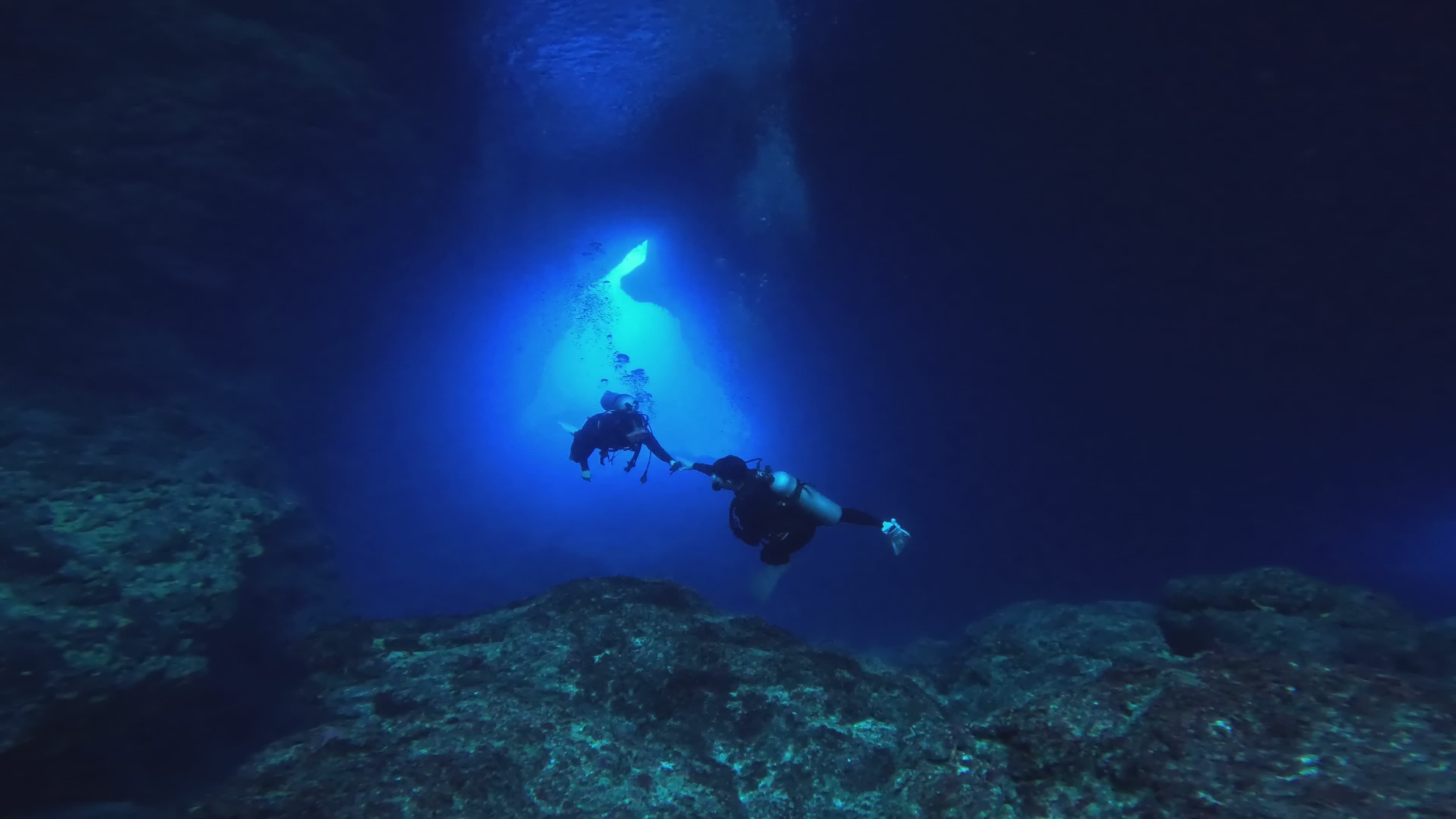Exploring the Depths: Scuba Adventure Underwater Free Stock Video ...
